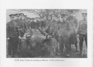 213th Army Corps in training at Buxton