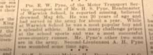 Warwick Advertiser 26th May 1917